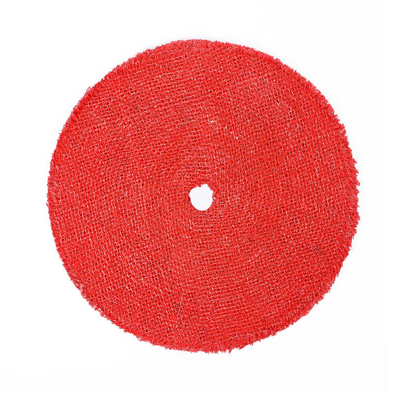 Roue en sisal pur plat rouge OEM