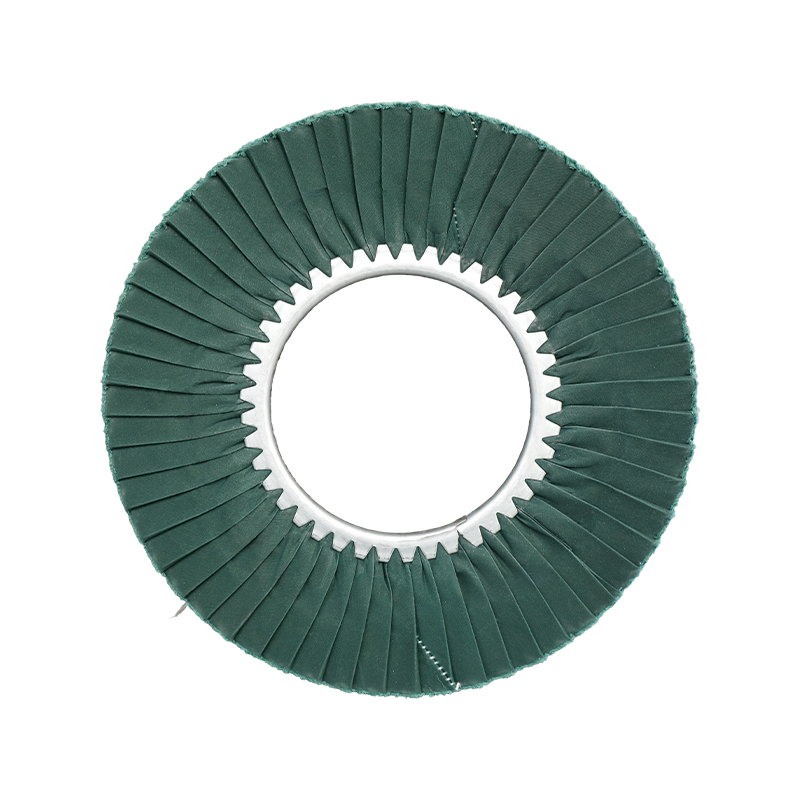 Roue de polissage pliante verte