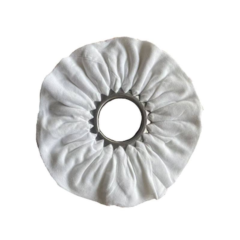 Roues de polissage en tissu de flanelle douce blanche