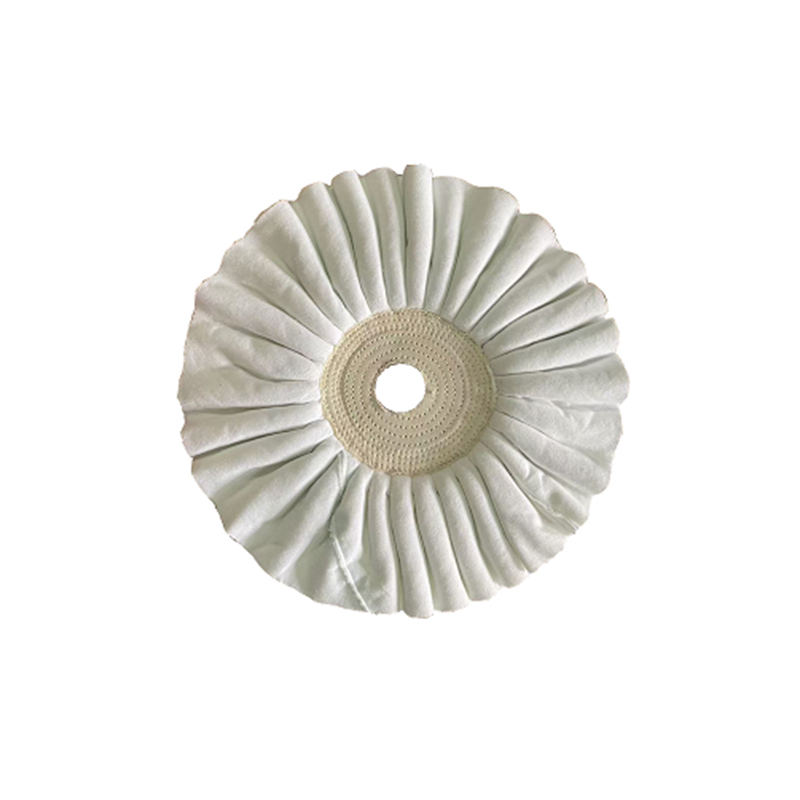 Roues de polissage en tissu de flanelle douce blanche